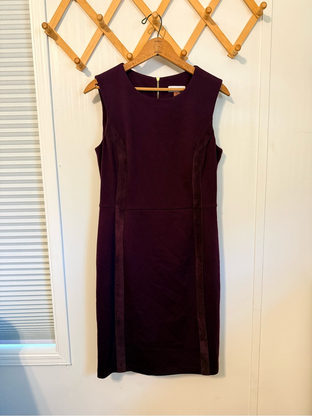 Calvin Klein Plum Sleeveless Sheath Dress